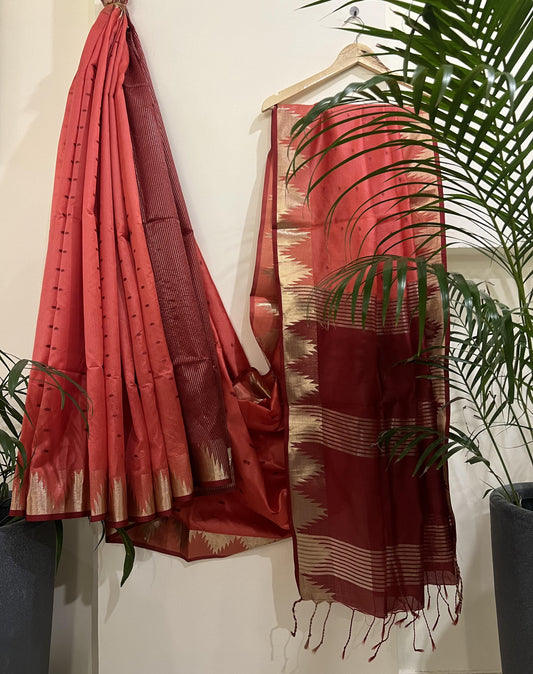 SEMI TUSSER SILK SAREE